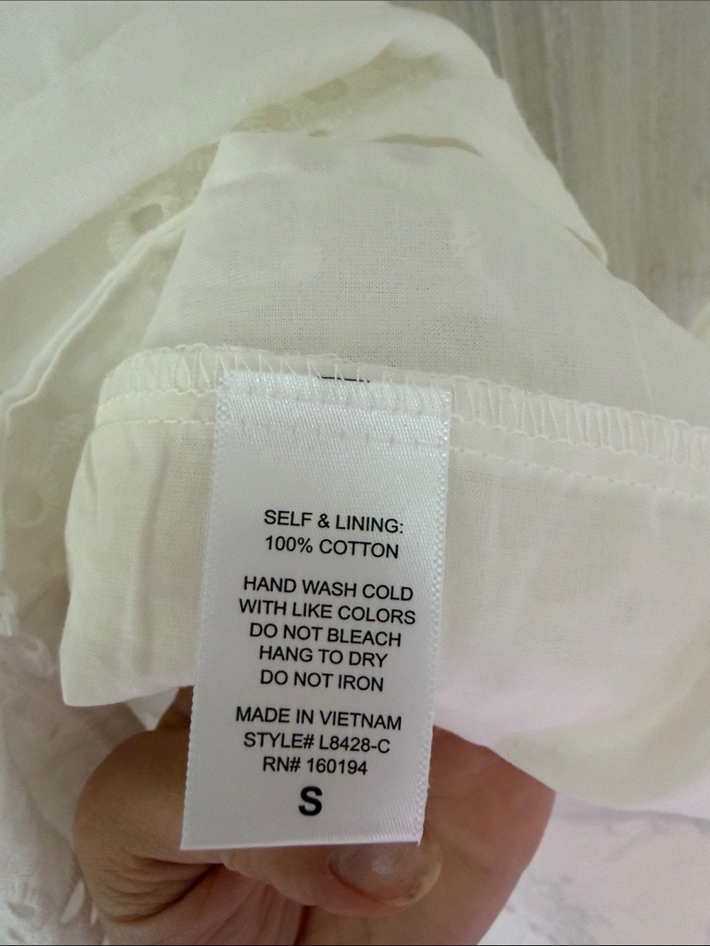 Neuflora Esme Skirt in White Eyelet - Picture 5 of 6